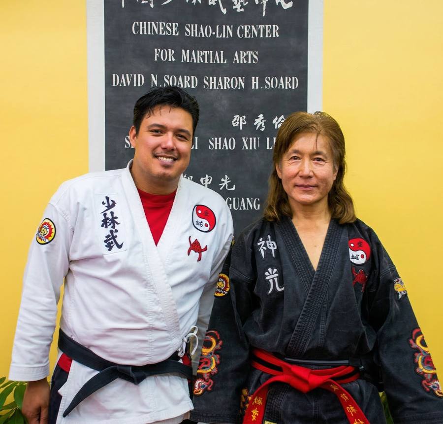 Marlon with Grand Master at Shao-Lin Center